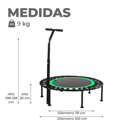 Trampolin con Soporte 100 cms Saltarina Power Jump