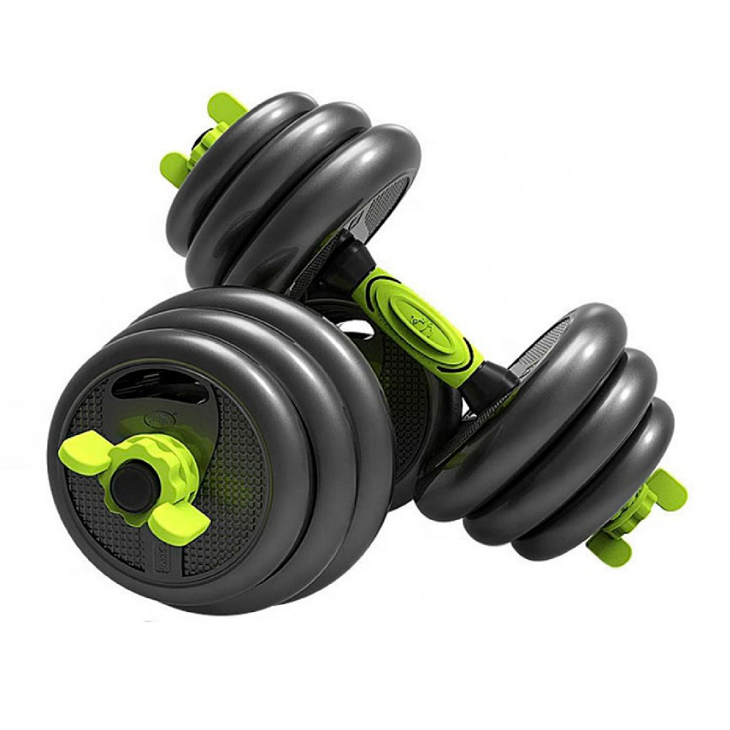 Juego de Mancuernas De 40 Kg con Barra Union Light Green
