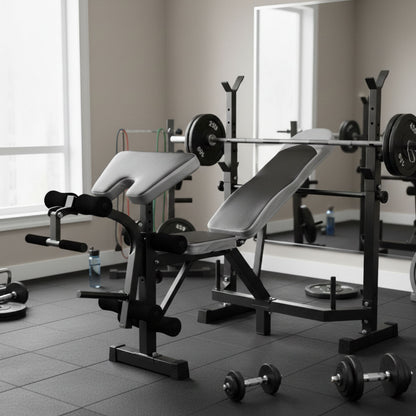 Press Banca Abdominal inclinable  y declinable + Banco Scott