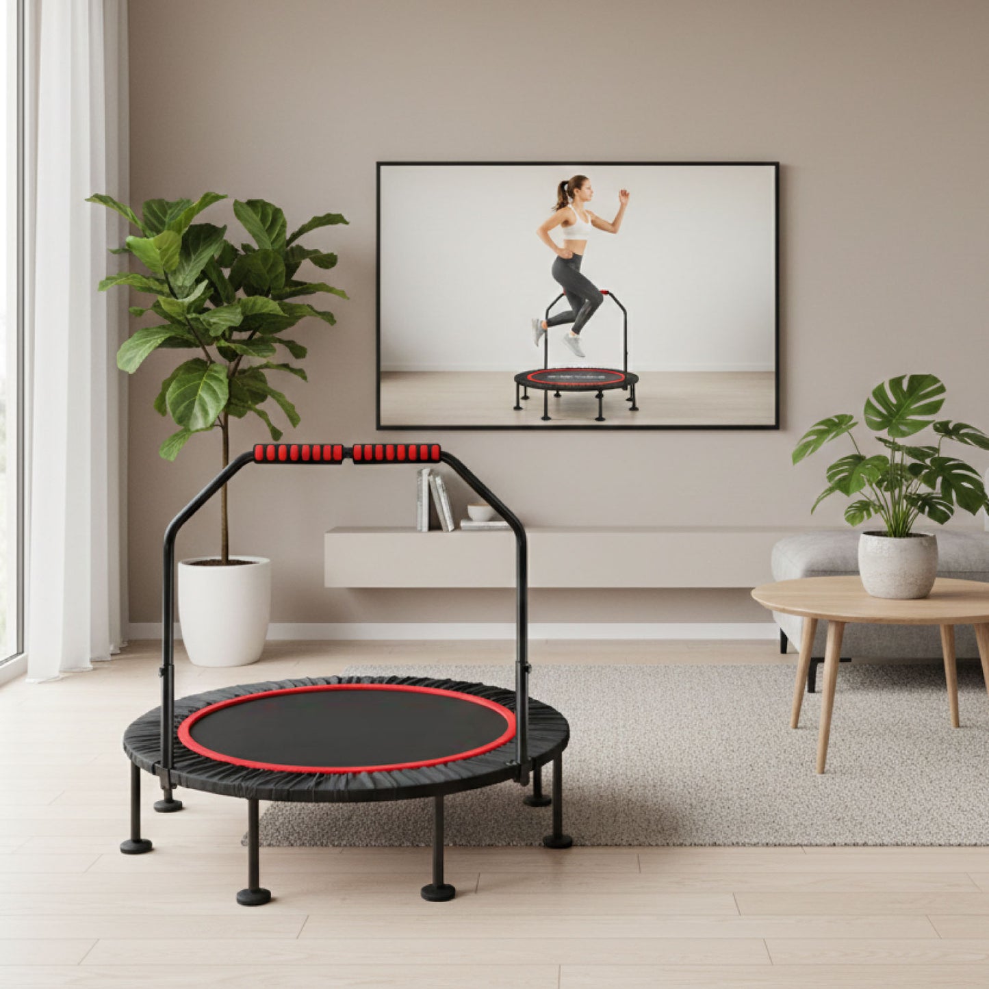 Trampolin con Soporte 100 Cm Saltarina Cobertor Power Jump