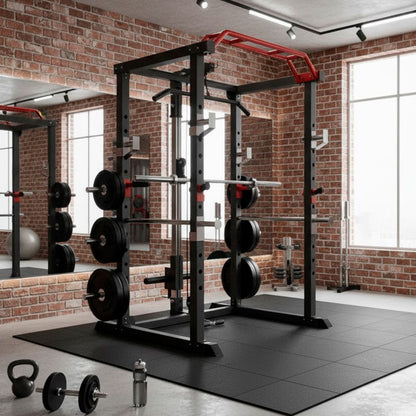 Jaula Multifuncional Power Rack R300 Gym Con Polea