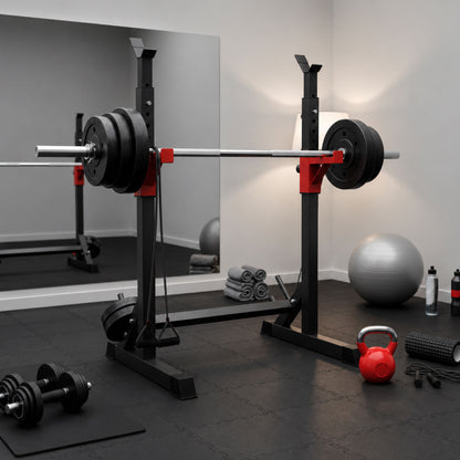 Atril Rack Squat Sentadillas Ajustable Para Barra