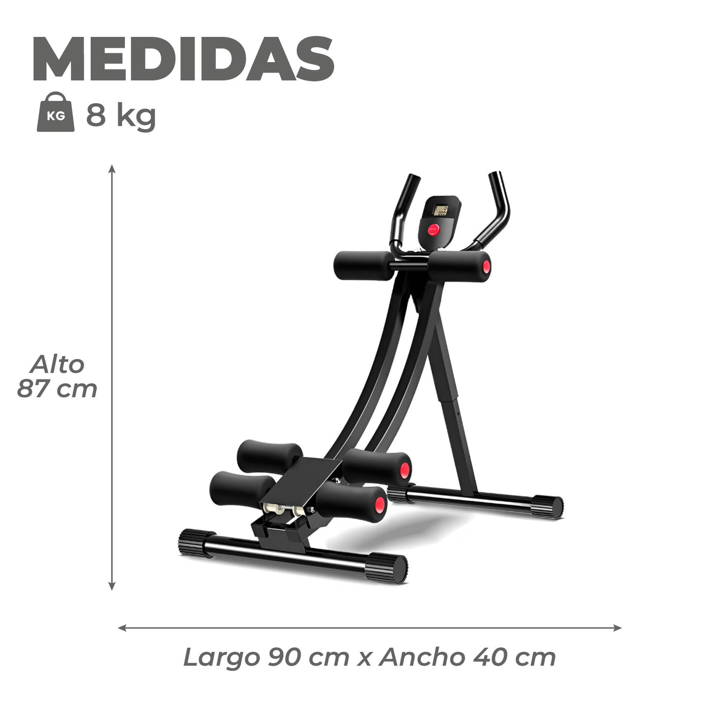Maquina Abdominal Semicurva Ergonómica Fitness