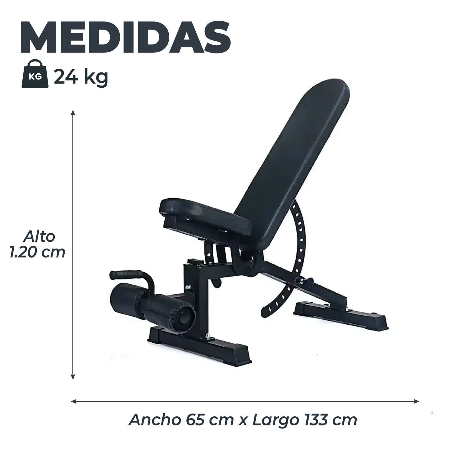 Press banca Abdominal Inclinable Declinable Multifuncional