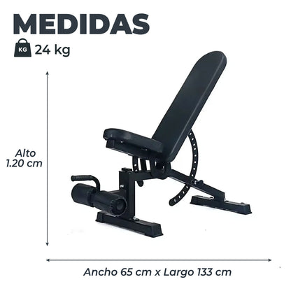 Press banca Abdominal Inclinable Declinable Multifuncional