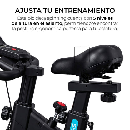 Bicicleta Spinning Estática Profesional k100 Disco 6kg