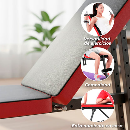 Banca Abdominal Multifuncional Reclinable 4 Posiciones