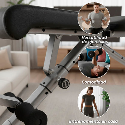Banca Abdominal Multiposicion Reclinable Inclinable