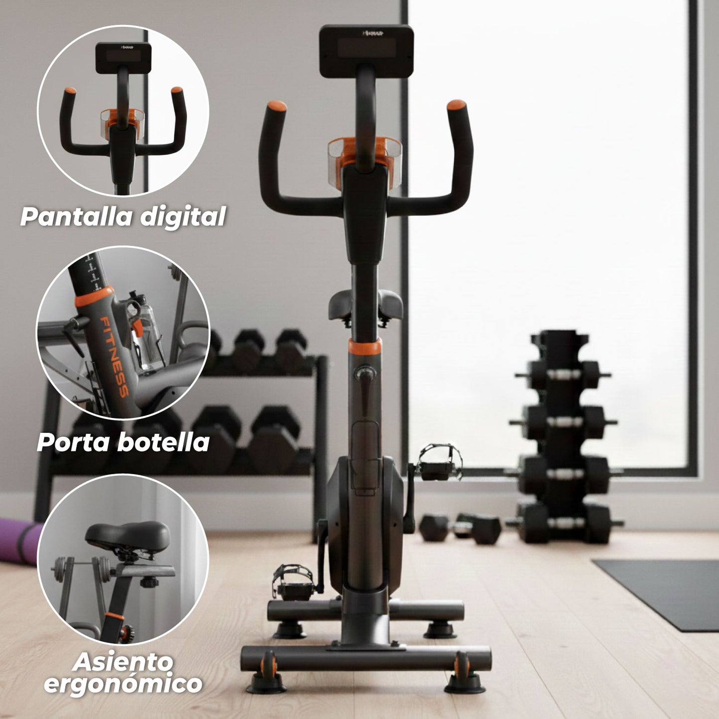 Bicicleta Spinning Magnetica Profesional K12 8 KG