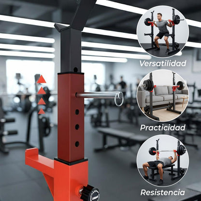 Atril Rack Squat Sentadillas Ajustable Para Barra