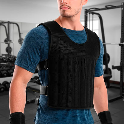 Chaleco de Peso 10 Kg Lastre Ajustable Pro Entrenamiento