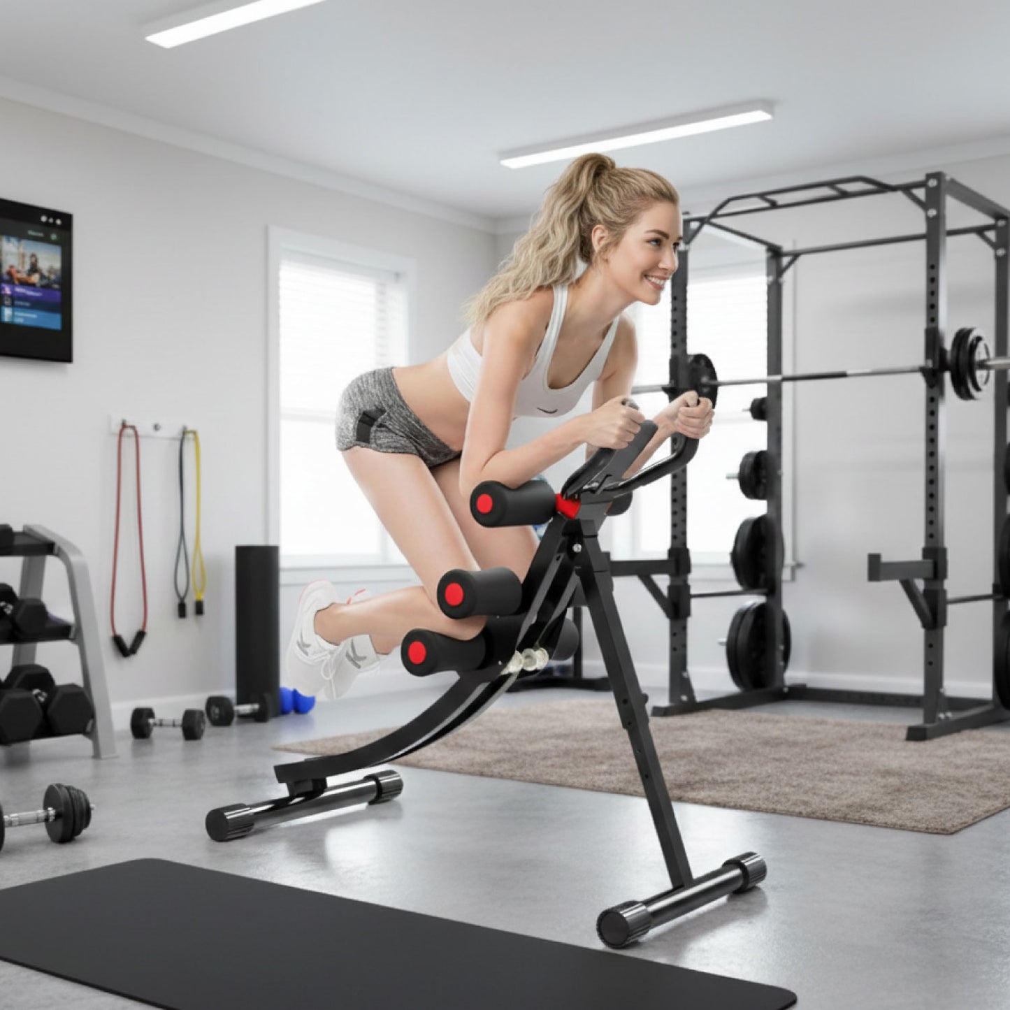 Maquina Abdominal Semicurva Ergonómica Fitness