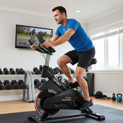 Bicicleta Spinning Profesional Q4 con Monitor