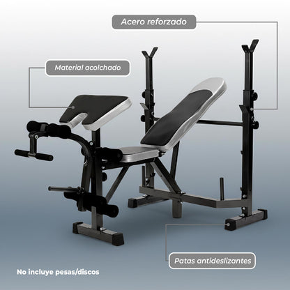 Press Banca Abdominal inclinable  y declinable + Banco Scott