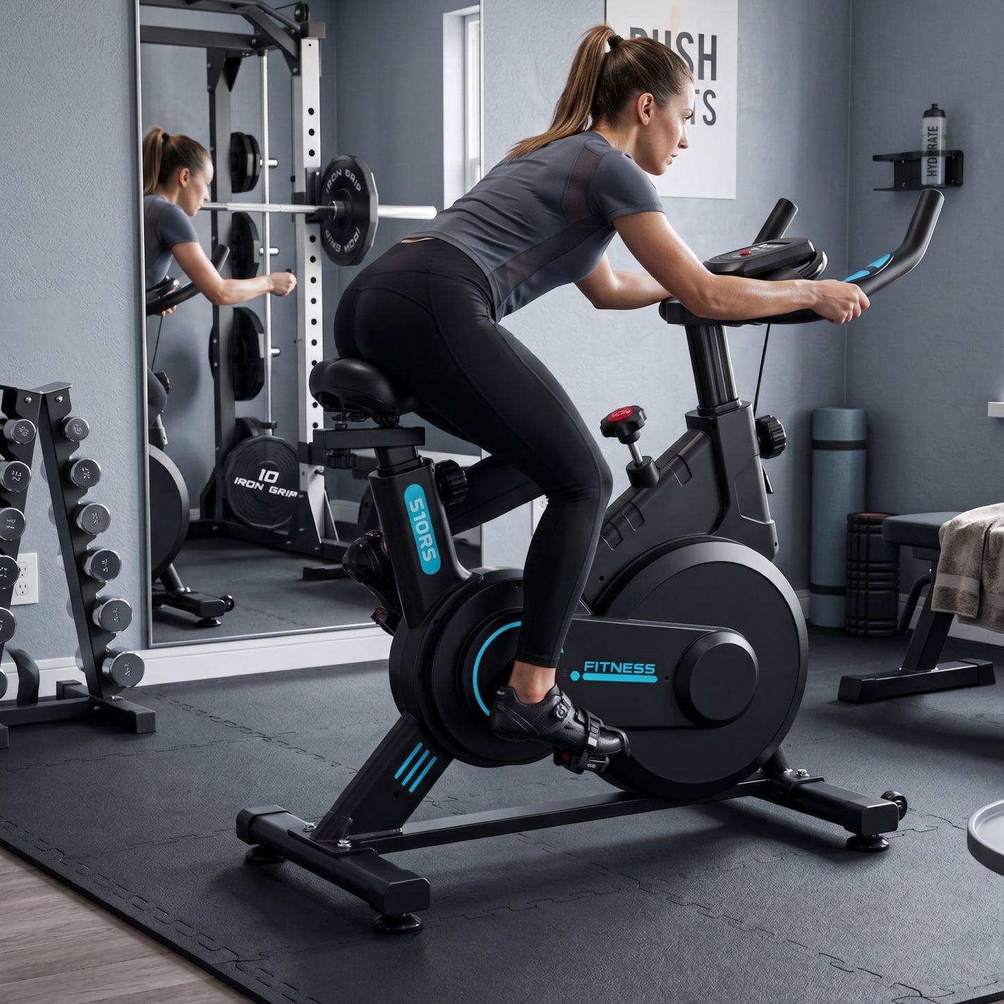Bicicleta Spinning Estática Profesional k100 Disco 6kg