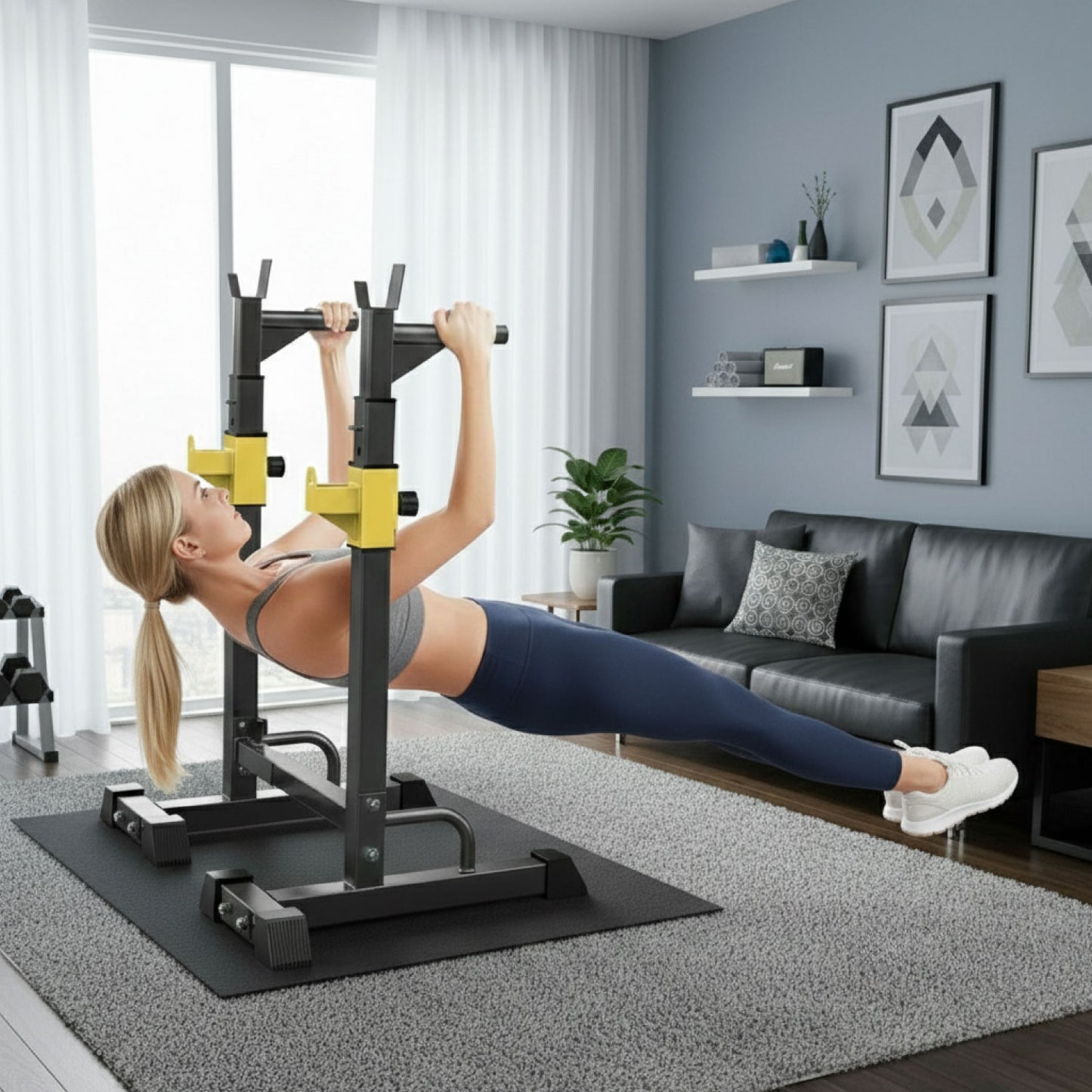 Atril Rack Extendible Sentadillas Squat Y Press Banca
