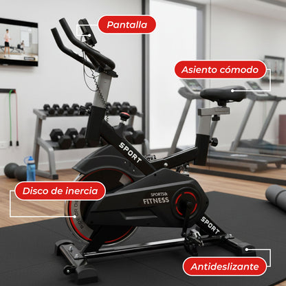 Bicicleta Spinning Profesional Q4 con Monitor