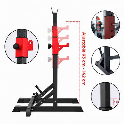 Atril Rack Squat Sentadillas Ajustable Para Barra