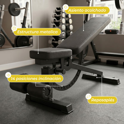 Press banca Abdominal Inclinable Declinable Multifuncional